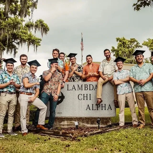 Brothers celebrating graduation